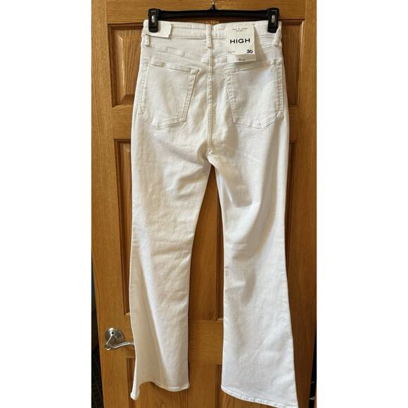 RAG & BONE Casey High Rise Ankle Flare Jeans in White Sz 30 (New) - Picture 4 of 7